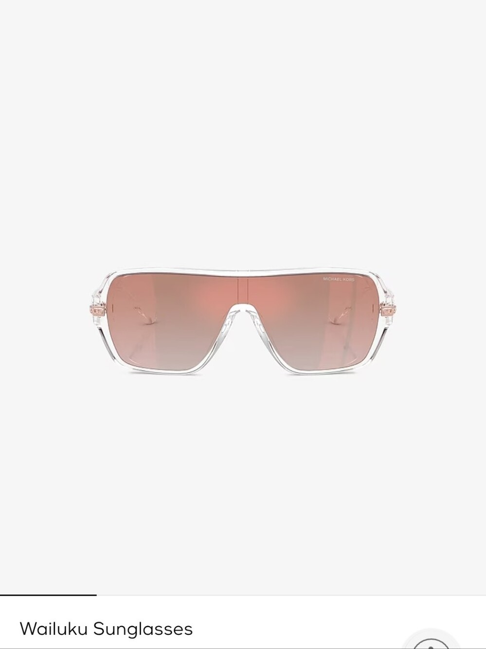 NIB Michael Kors Pink Wailuku Sunglasses